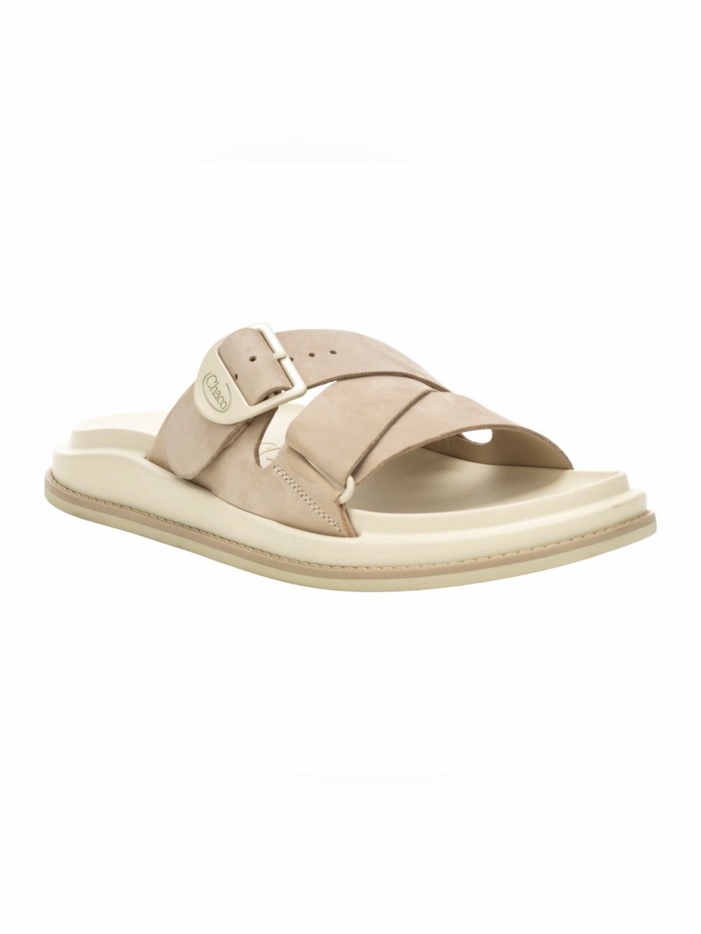 New Chaco Women's Angora Townes Beige Slip-On Sandals w/ Buckle Size 11